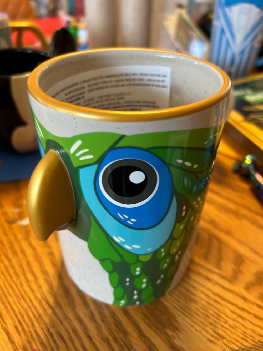 Disney Mary Poppins parrot umbrella mug NWT